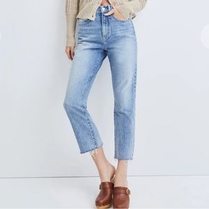 VERONICA BEARD Carly Kick Flare Raw Hem Jeans Size 30